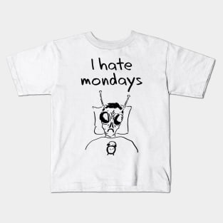 I hate mondays - alien Kids T-Shirt